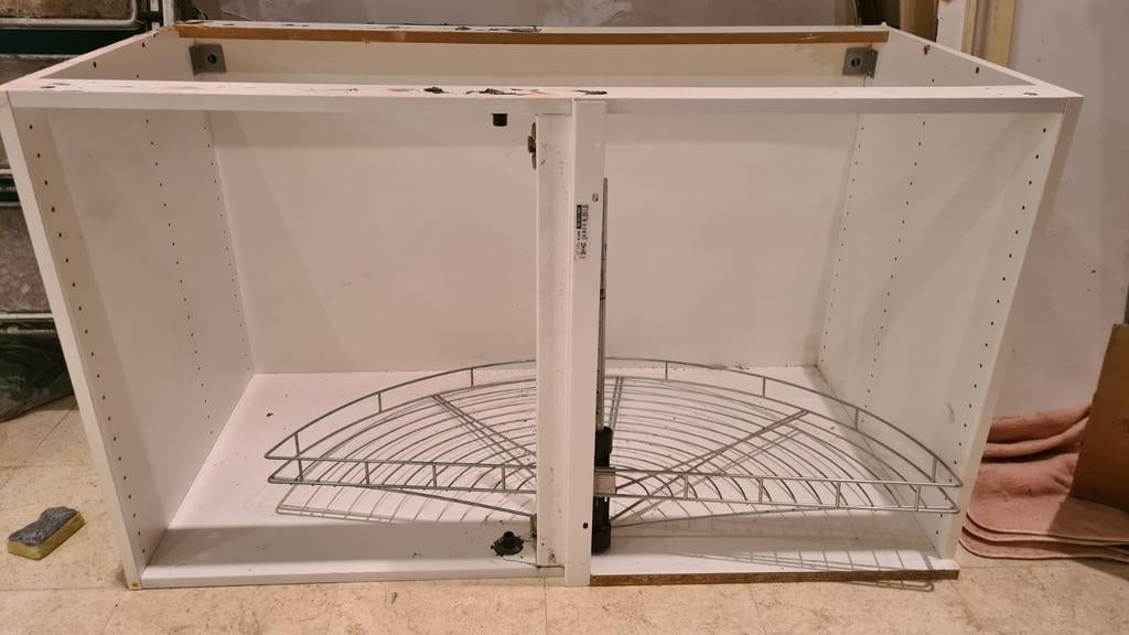 Ikea faktum hoekkast, Ophalen, Gebruikt
