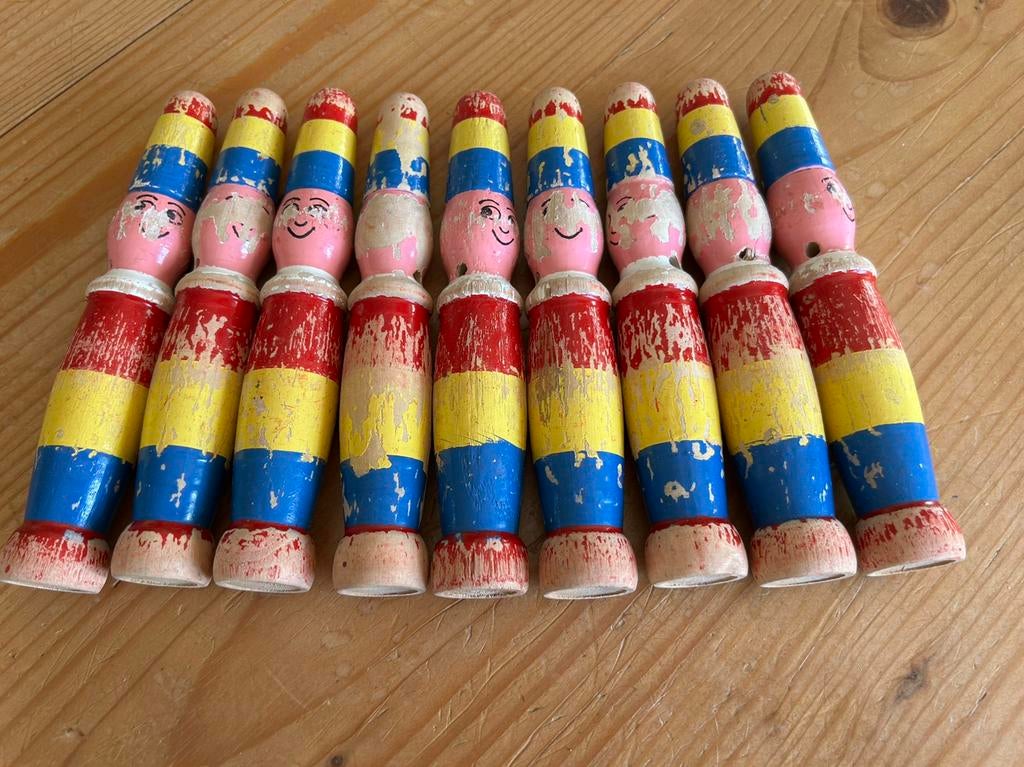 Ancien jeu de quilles enfant en bois, Enlèvement ou Envoi