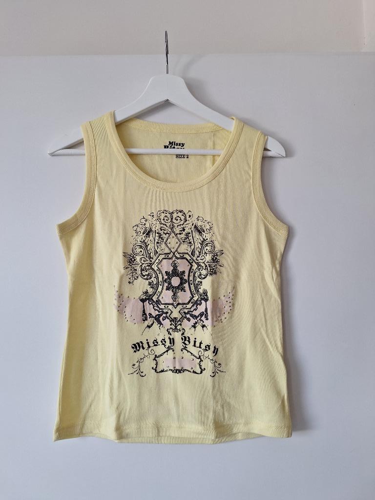 Nieuw geel topje Missy Bitsy (size 2), Vêtements | Femmes, Taille 38/40 (M), Missy Bitsy, Neuf, Sans manches
