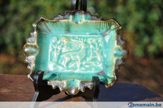cendrier art deco decor au cerf origine belge