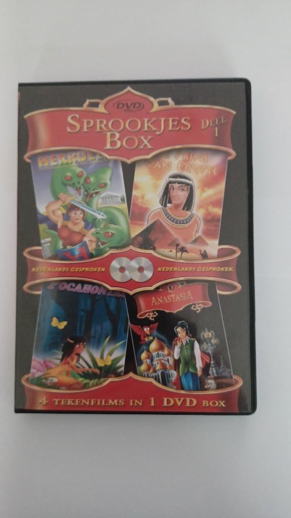 Kinderfilms  DVD  sprookjesbox  deel 1, Dessin animé, Tous les âges, Comme neuf, Enlèvement