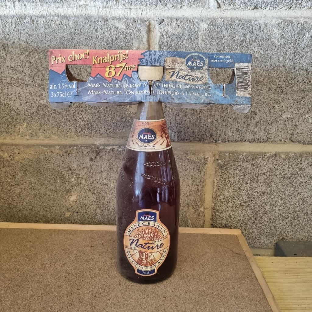 Bouteille de bière Maes Nature (modèle 2), Enlèvement ou Envoi, Utilisé, Bouteille(s), Autres marques
