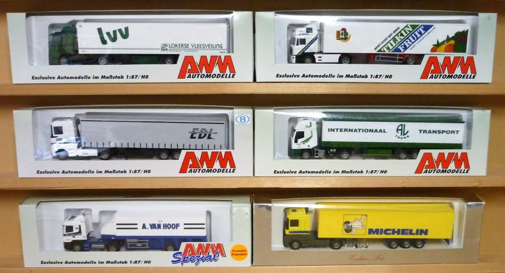 Belgische vrachtwagens  (2)  1/87  HO, Hobby en Vrije tijd, Overige merken, Gelijkstroom of Wisselstroom, Overige typen, Nieuw