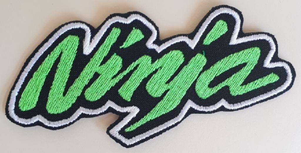 Patch pour plaque à repasser Kawasaki Ninja - Vert - 103 x 4, Enlèvement ou Envoi, Neuf