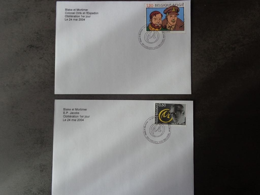 2 enveloppes avec oblitération spéciale 1er jour EP JACOBS, Enlèvement