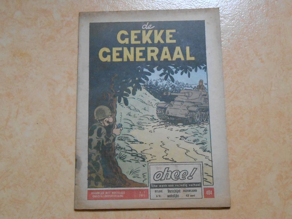 Ohee 404 Ketje en co De gekke generaal 1971., Boeken, Stripverhalen, Gelezen, Eén stripboek, Ophalen of Verzenden