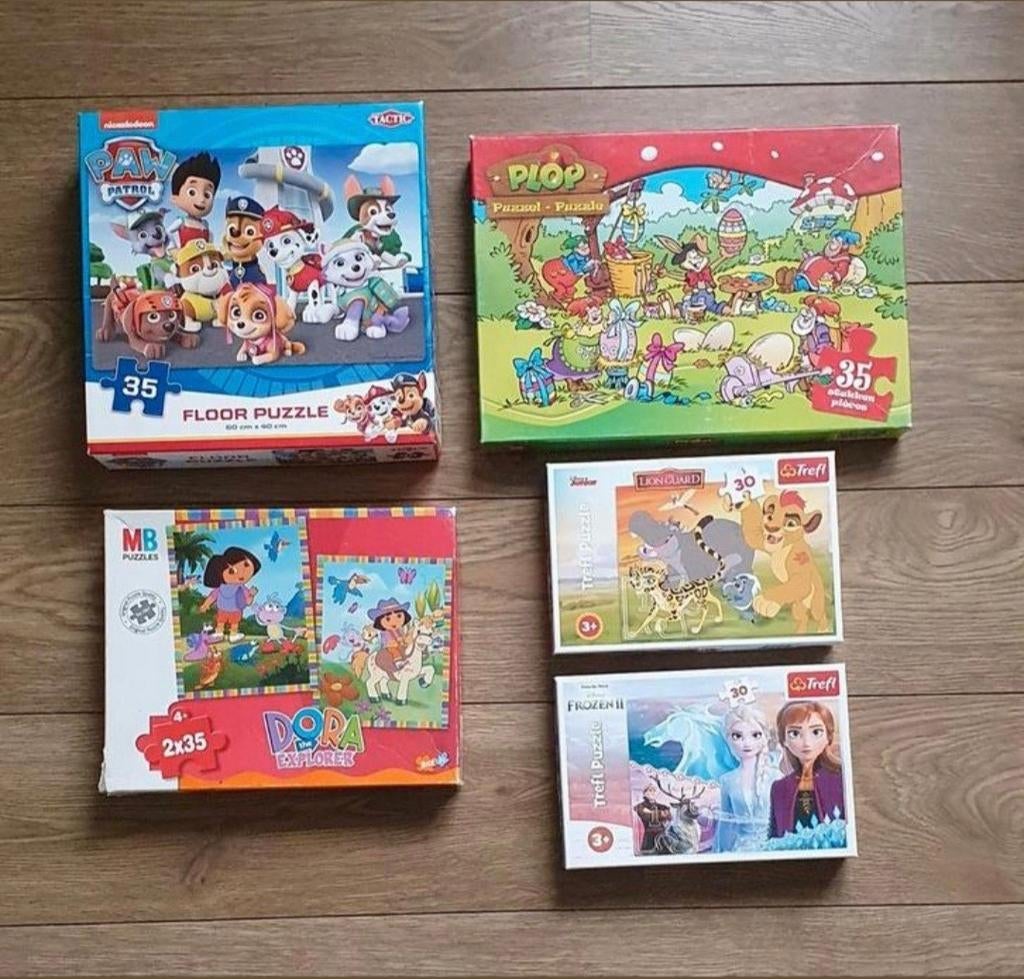 Puzzels ( Paw Patrol, Plop, Dora, Disney), Ophalen of Verzenden