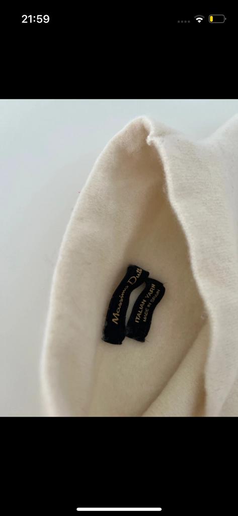 Pull sans manches massimo dutti S neuf cashemire, Enlèvement ou Envoi, Neuf