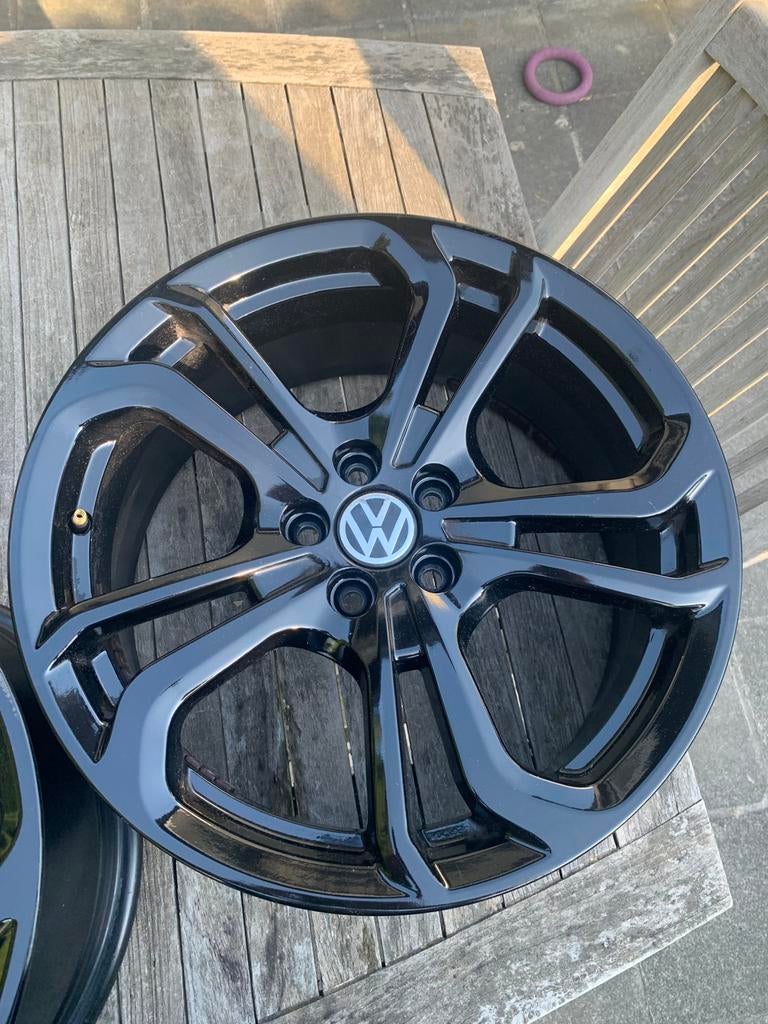 2 jantes VW noir 7,5 x 17, Enlèvement, Utilisé, Jante(s)