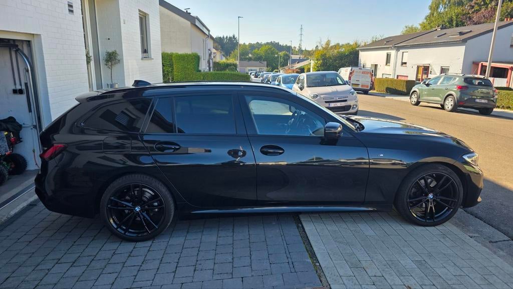 320Dx-schijf, Auto's, BMW, Automaat, Leder en Stof, Zwart, Dealer onderhouden