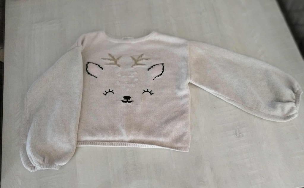 korte trui / pull dierenprint h & m maat 122 - 128, Kinderen en Baby's, Kinderkleding | Maat 122, Gebruikt, Meisje, Trui of Vest