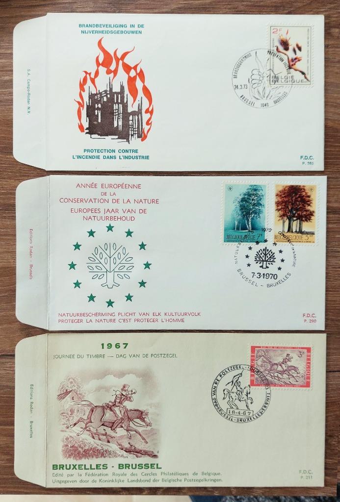 Eerste dag cover FDC 1413 + 1526 1527 + 1660, Ophalen of Verzenden, Gestempeld, 1e dag stempel, Gestempeld