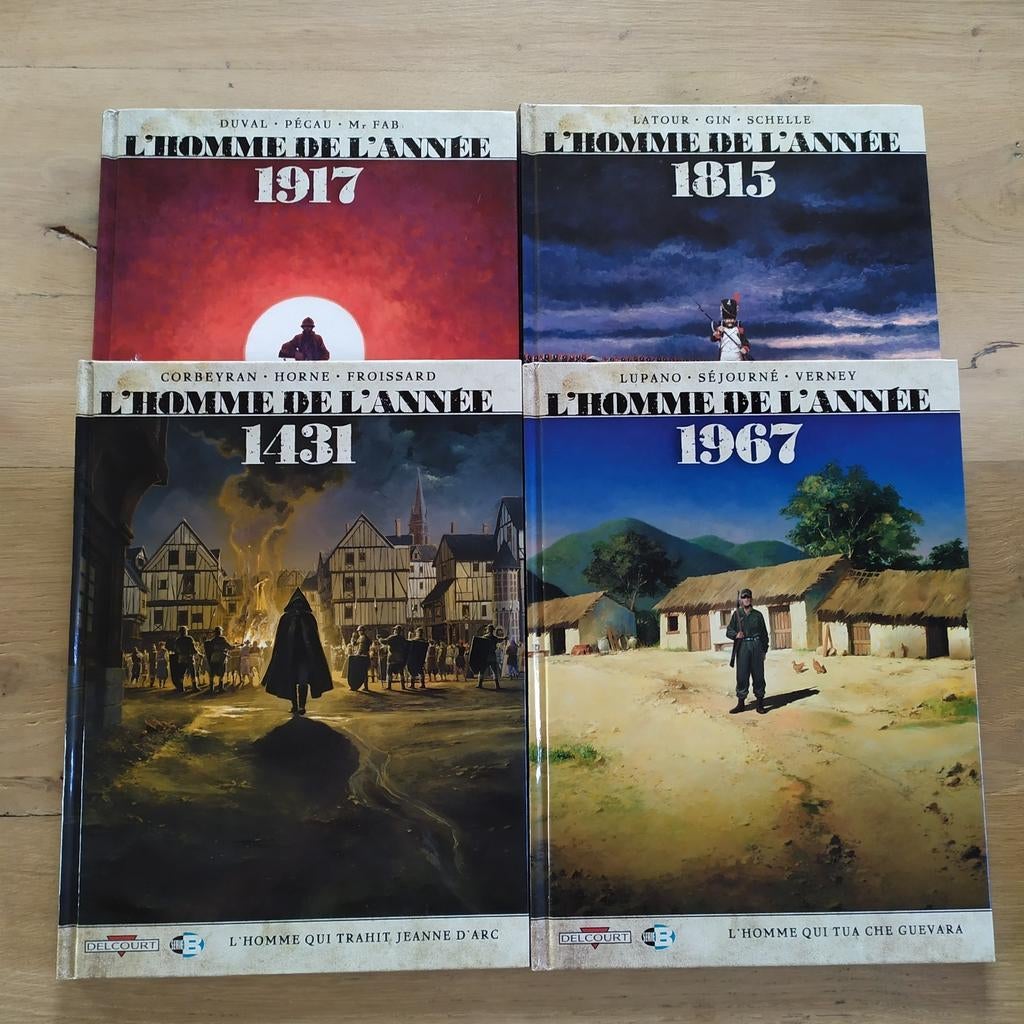 Lot 4 volumes L'homme de l'année 1 2 3 4 EO TBE, Meerdere stripboeken, Ophalen of Verzenden, Zo goed als nieuw