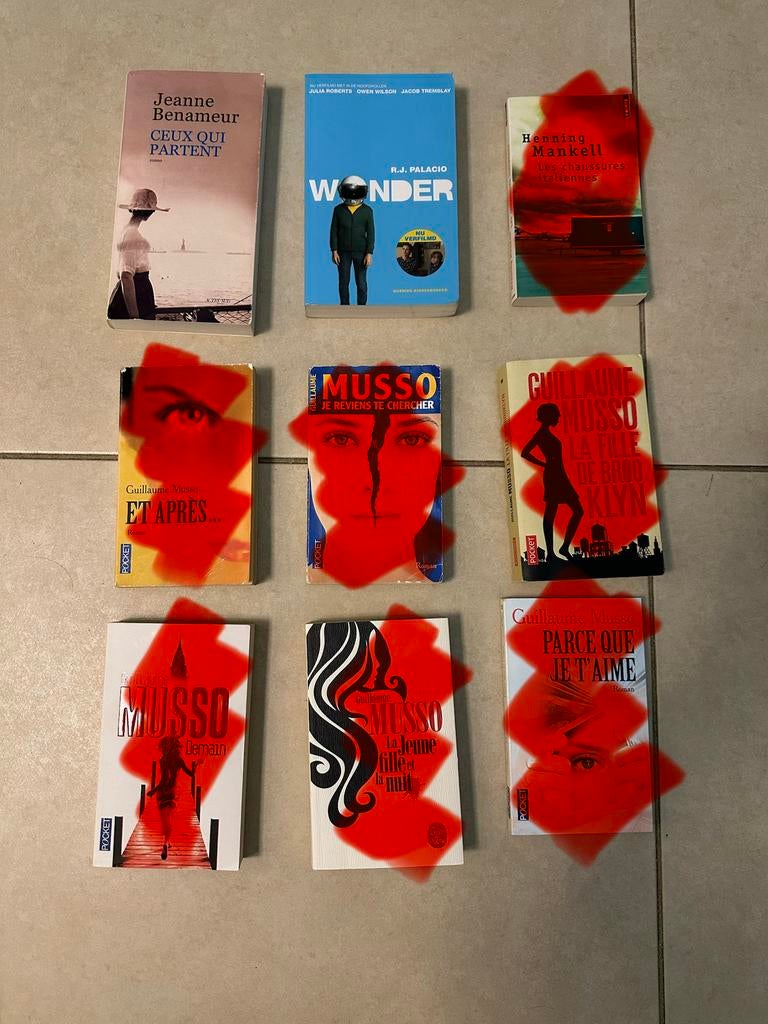 Livres - Benameur, Palacio, Mankell, Musso,, Livres, Romans, Comme neuf, Belgique, Enlèvement