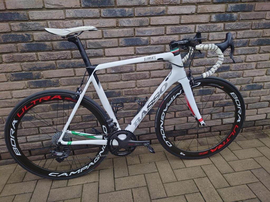 Basso Diamante met Super Record EPS 12 speed groep maat 56, Overige merken, 28 inch, Heren, Ophalen of Verzenden