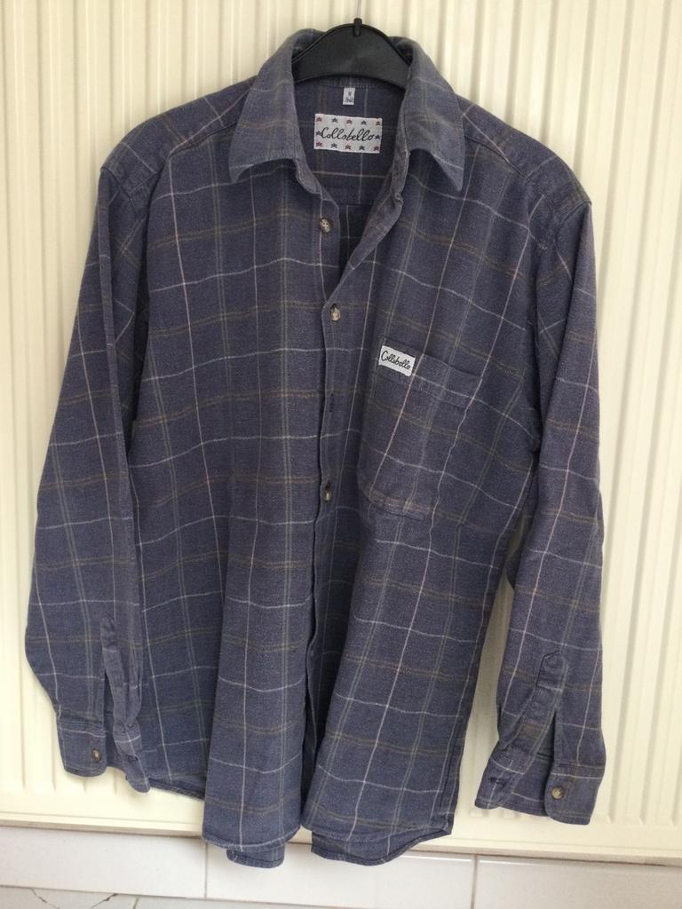 Overhemd - flanel - merk Collobello - maat medium 39/40, Kleding | Heren, Overhemden, Ophalen of Verzenden, Gedragen