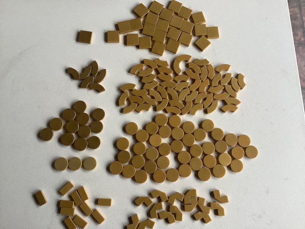 Lego tegels goudkleurig 163 stuks / 270-11, Enlèvement ou Envoi, Comme neuf, Briques en vrac, Lego