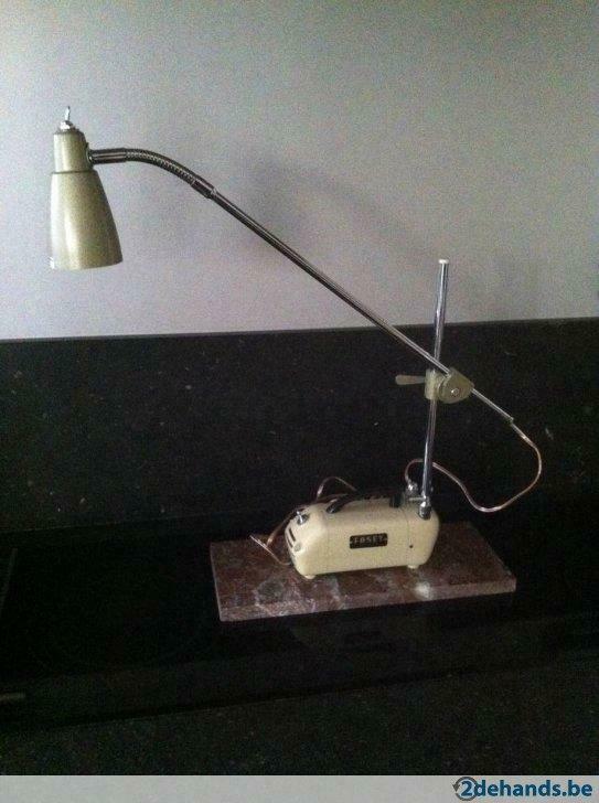faset - bertoni  atelierlamp op marmeren voet, Antiek en Kunst, Ophalen