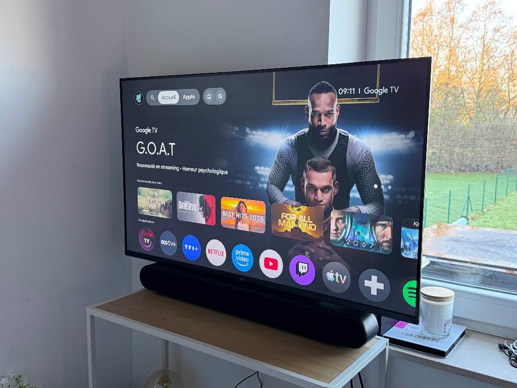 TV Essential-B QLED 4K 43", Overige merken, QLED, 50 Hz, Zo goed als nieuw