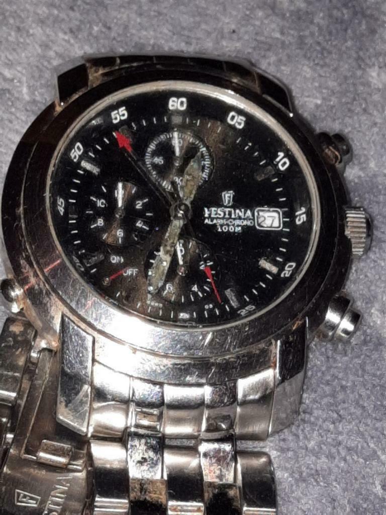 FESTINA 10 ATM  300, Montre-bracelet, Autres marques, Enlèvement ou Envoi, Acier