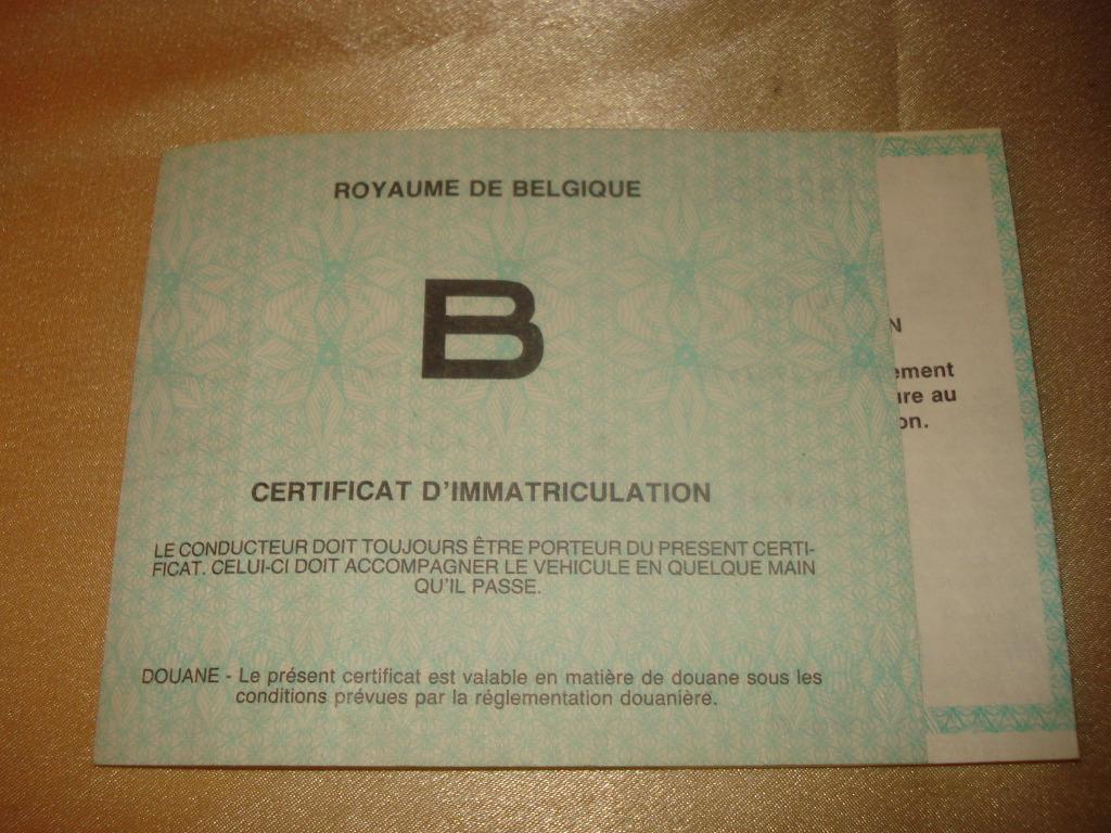 Ancien Certificat d'Immatriculation pour DAF 44, Autos : Divers, Modes d'emploi & Notices d'utilisation, Enlèvement ou Envoi