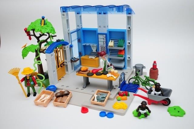 Playmobil winkel dierentuin, Ophalen, Zo goed als nieuw