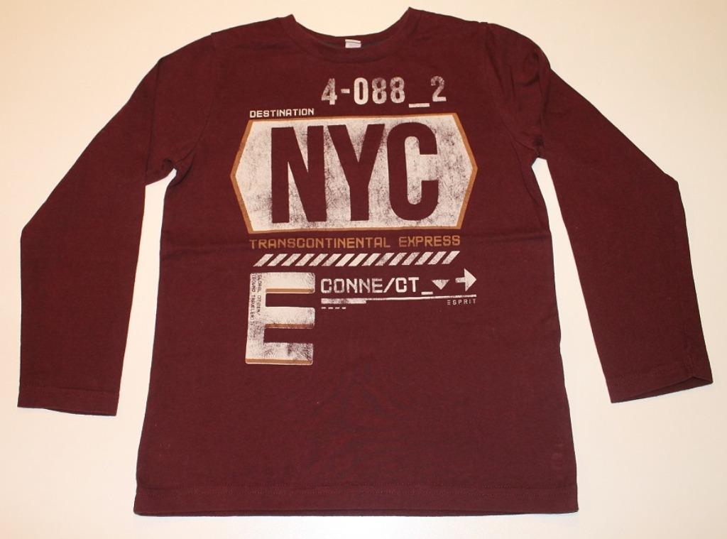 2+1 gratis Longsleeve Esprit 'NYC' (maat 116/122), Kinderen en Baby's, Kinderkleding | Maat 116, Gebruikt, Ophalen of Verzenden
