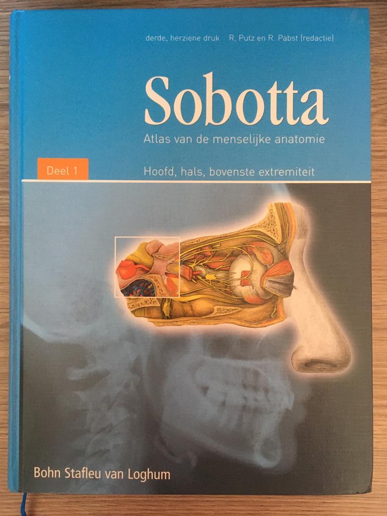 Sobotta Atlas anatomie deel 1, Boeken, Studieboeken en Cursussen, Ophalen of Verzenden, Zo goed als nieuw, Hoger Onderwijs, Bohn stafleu van loghum