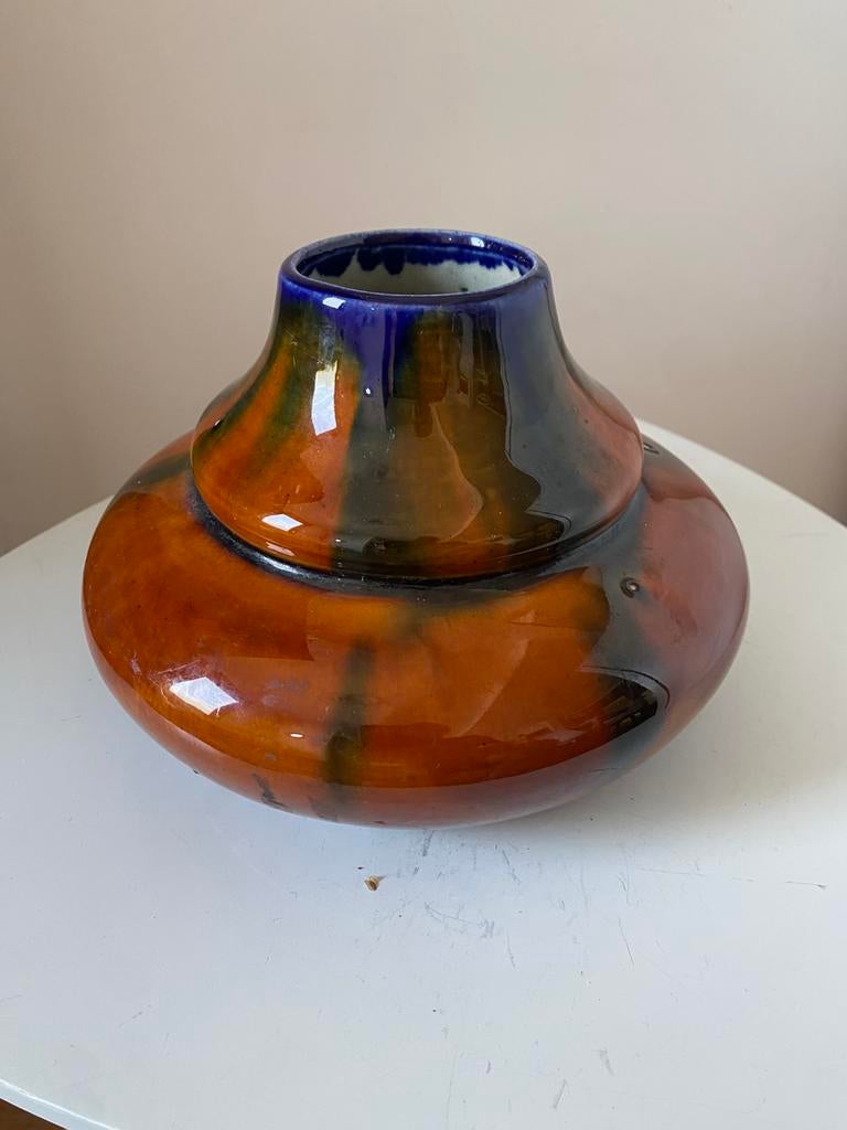 Vase vintage art deco Thulin, Antiquités & Art, Enlèvement ou Envoi