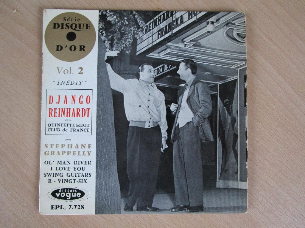 DJANGO REINHARDT & HOT CLUB = DISQUE D'OR VOL.2 - EP, Overige formaten, Ophalen of Verzenden, Zo goed als nieuw, 1940 tot 1960