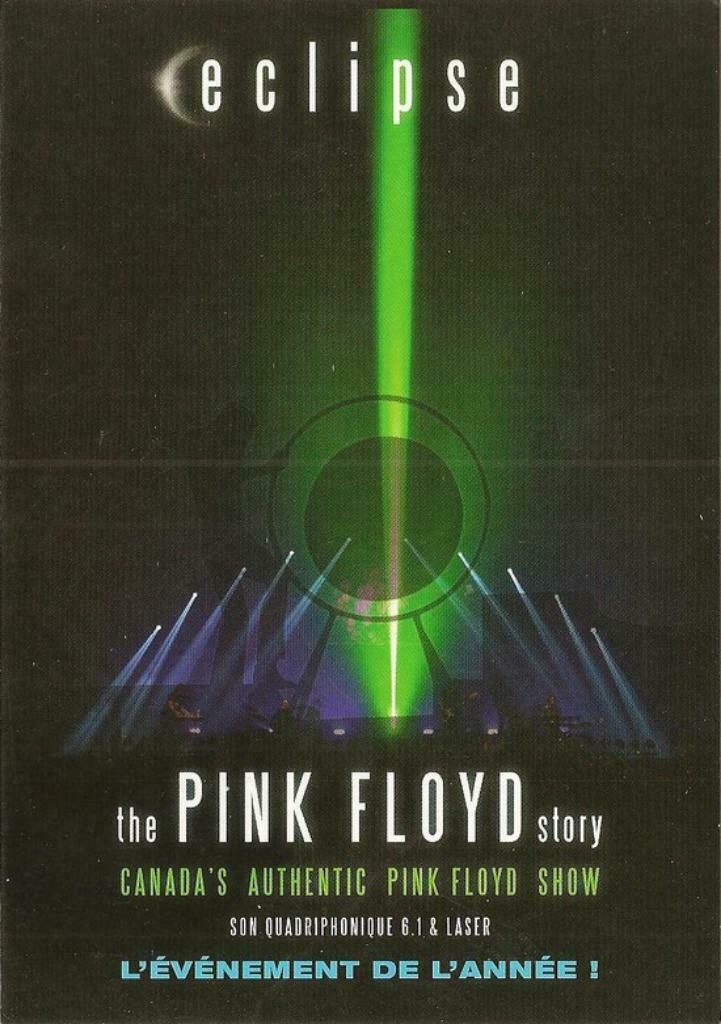 ECLIPSE - THE PINK FLOYD STORY - CHARLEROI - PROMO POSTCARD, Verzamelen, Verzenden, Nieuw