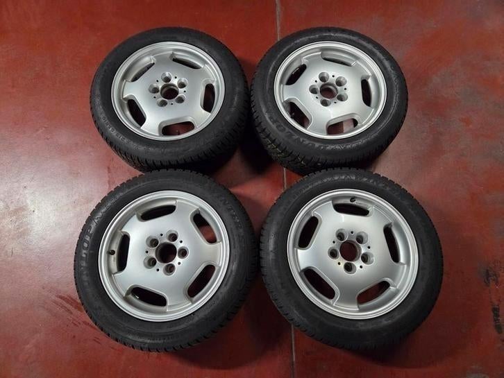 KIT Hiver 4 Jantes Mercedes  + 4 Pneus 215 55 16, Enlèvement, Pneus hiver, Pneu(s)