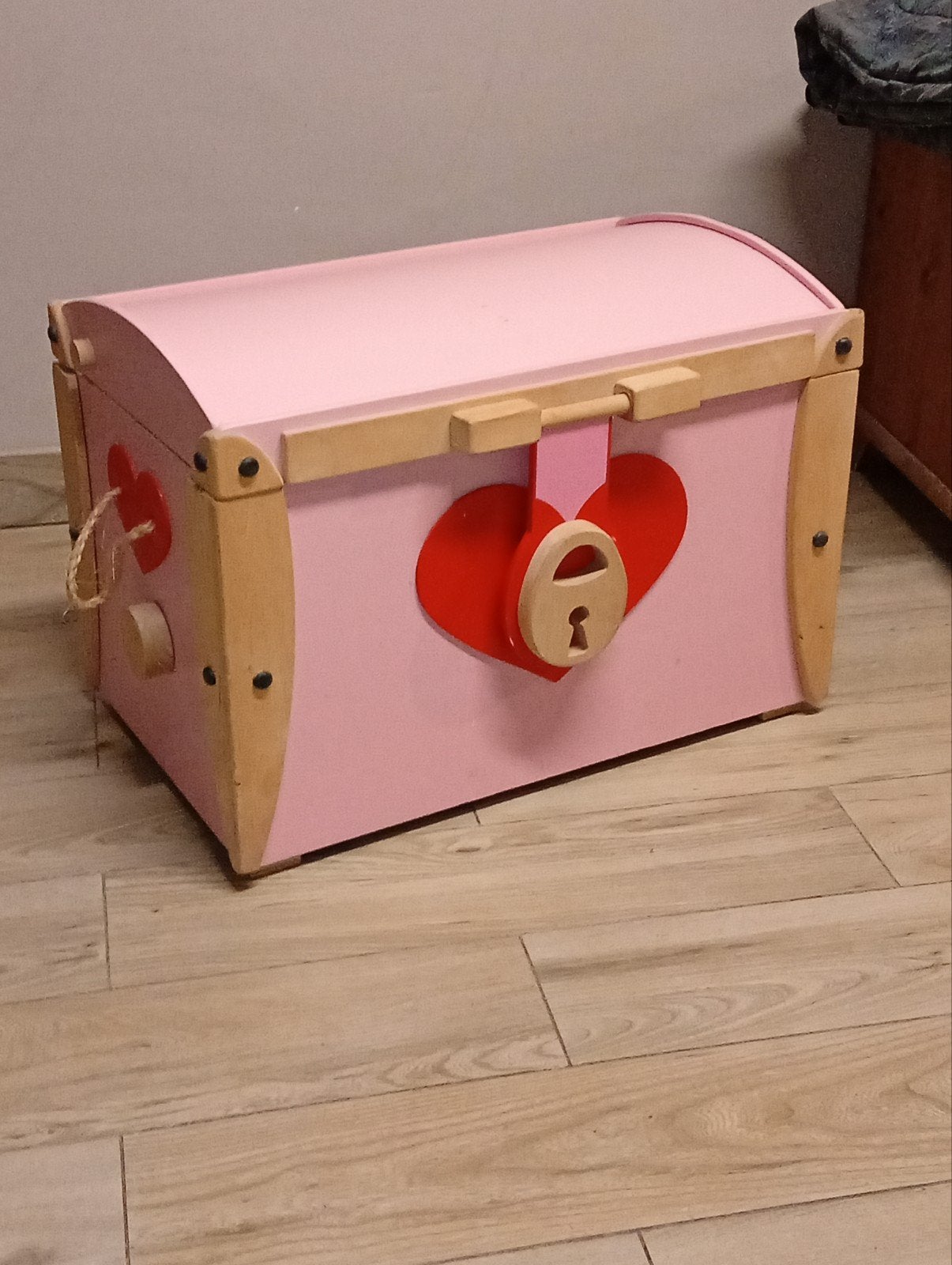 Coffre à jouets en bois super qualité, Enlèvement