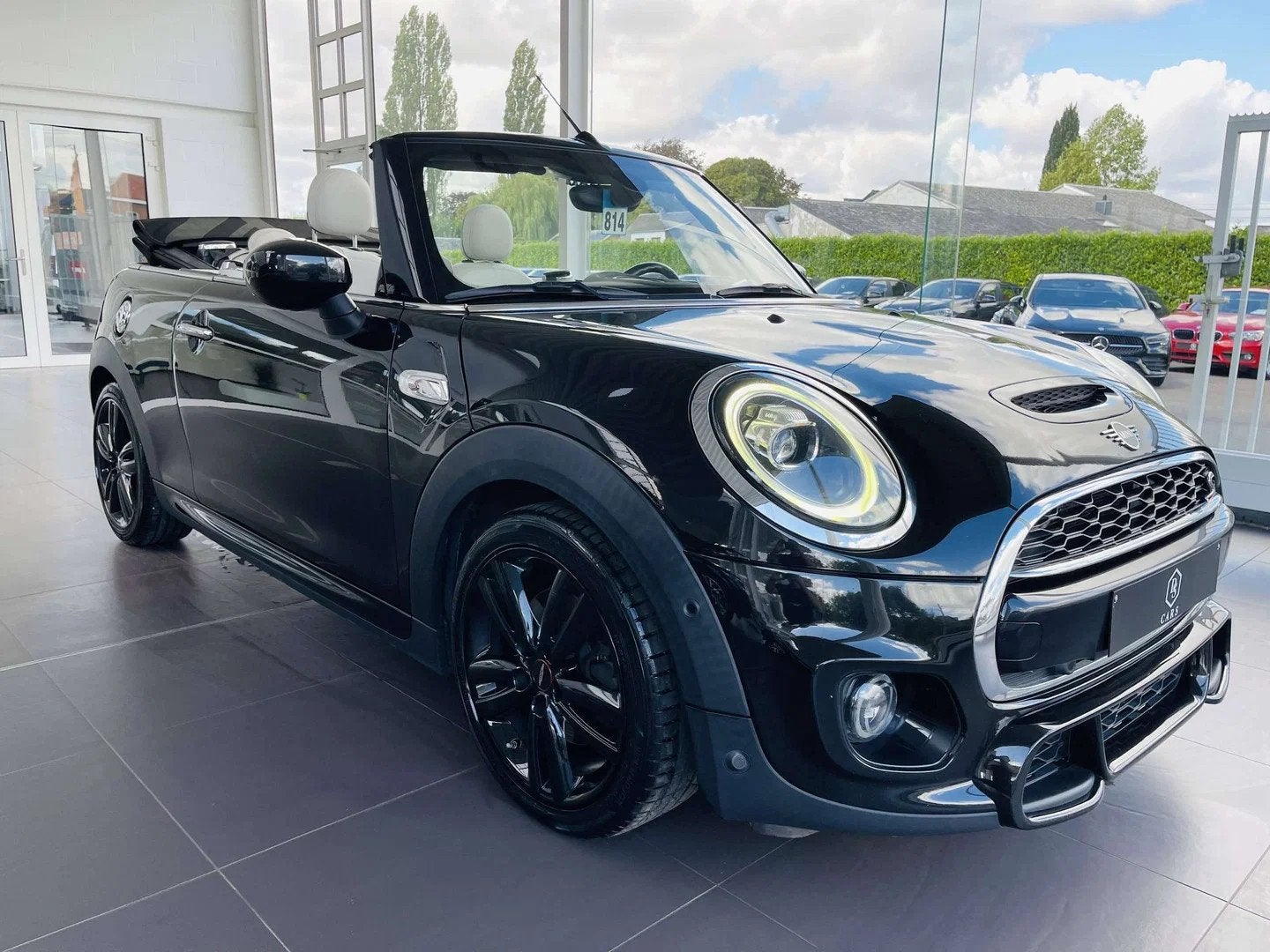 MINI Cabrio Cooper S 2.0iA * GARANTIE + PACK JCW + LED + GPS, Autos, Cuir, Achat, Euro 6, Entreprise