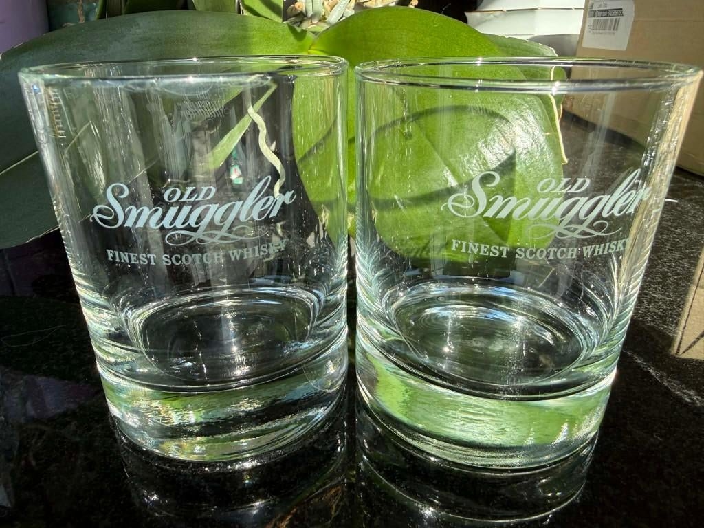 Nieuwe Old Smuggler scotch glazen, Verzamelen, Ophalen of Verzenden, Nieuw, Borrel- of Shotglas