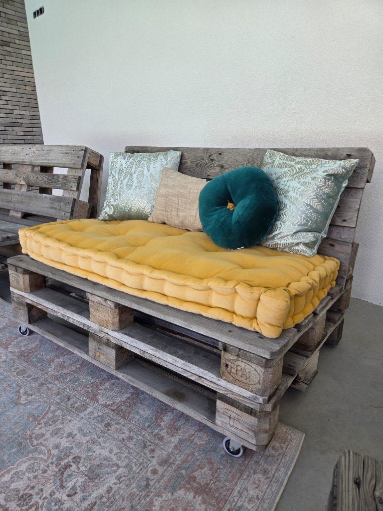Houten zitbanken, Tuin en Terras, Tuinbanken, Ophalen, Gebruikt, Hout