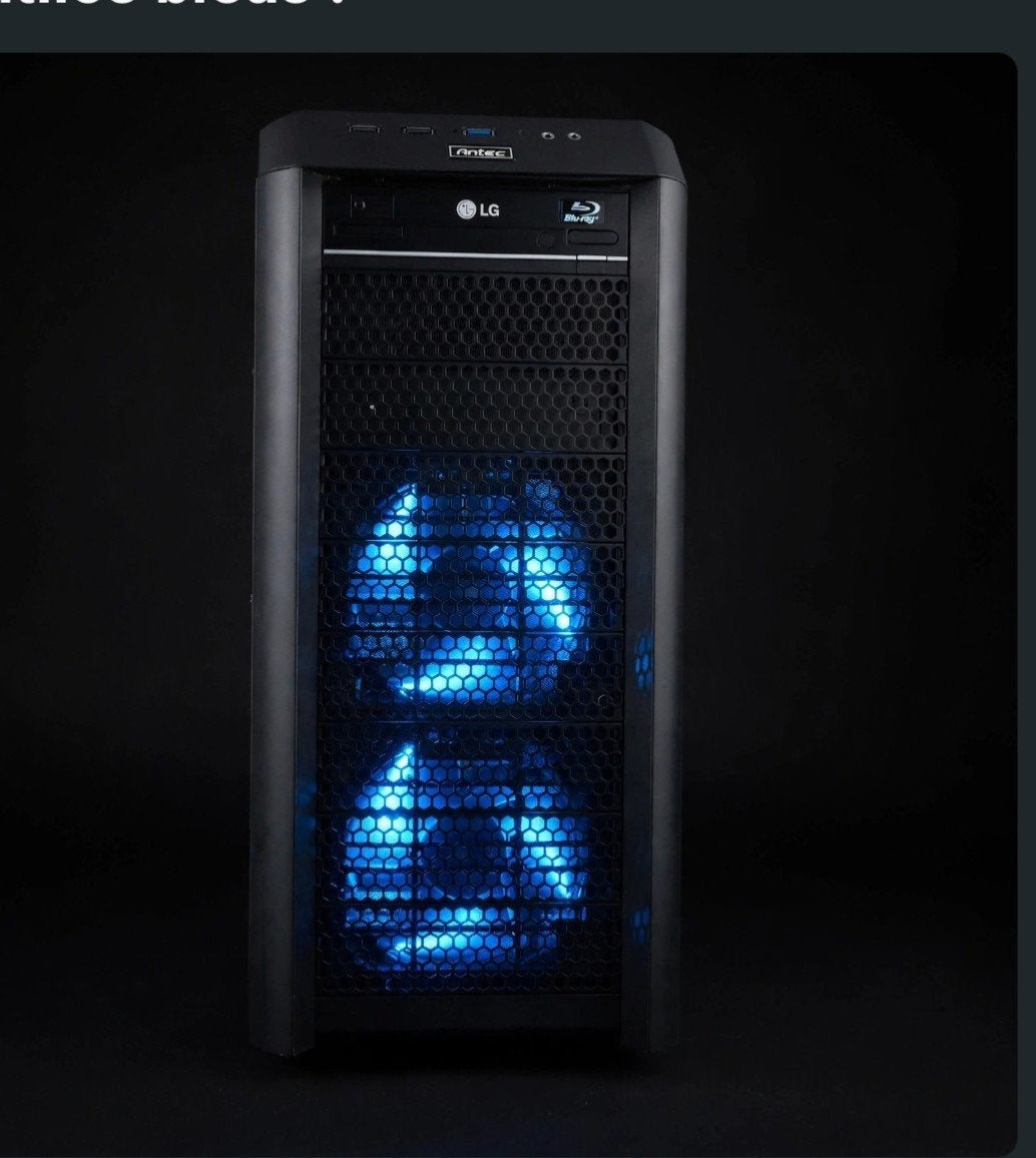 PC RETRO GAMING ANTEC LED BLEUE, Refurbished, Ophalen of Verzenden, Gaming, Antec