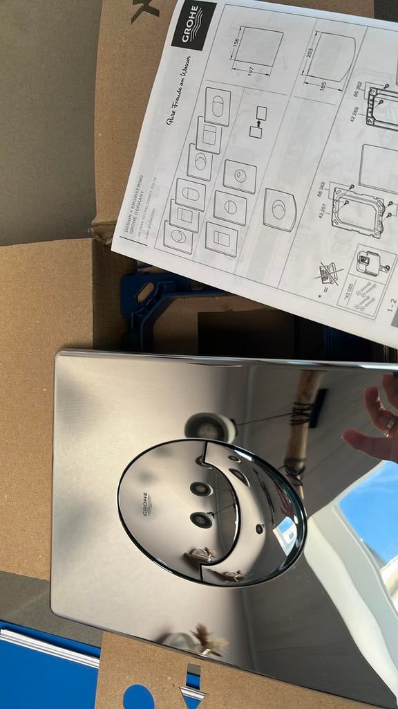 Grohe skate air drukplaat hangtoilet, Doe-het-zelf en Bouw, Sanitair, Ophalen of Verzenden, Nieuw, Toilet