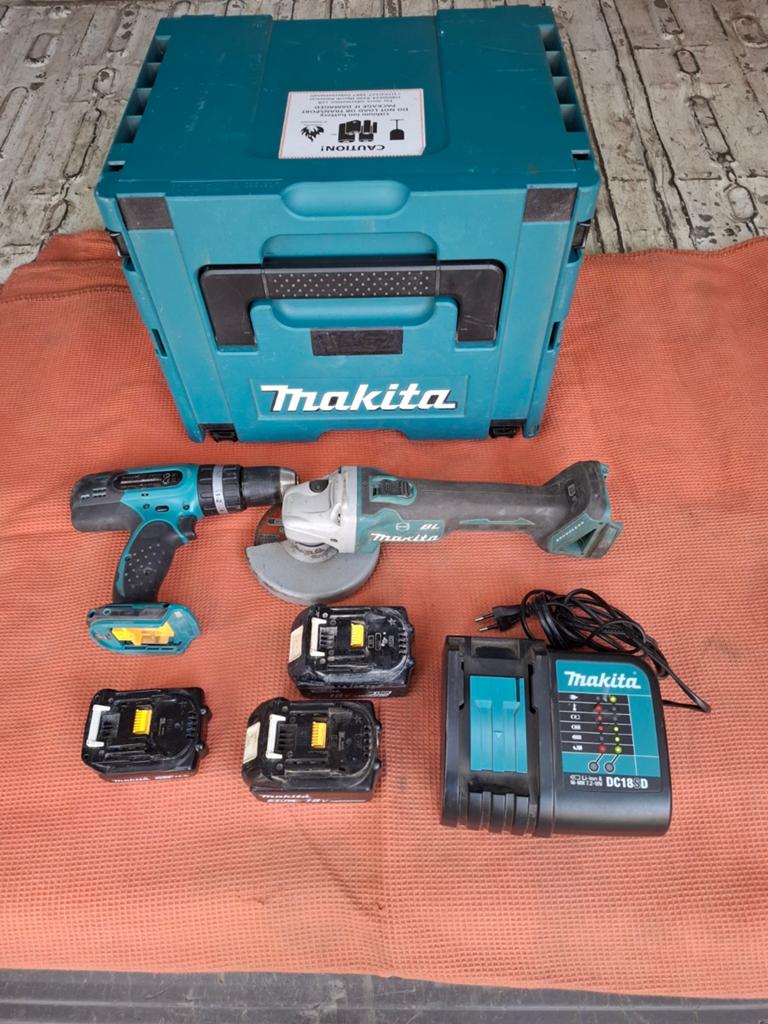 Makita slijpmachine
+ schroefmachine, Ophalen