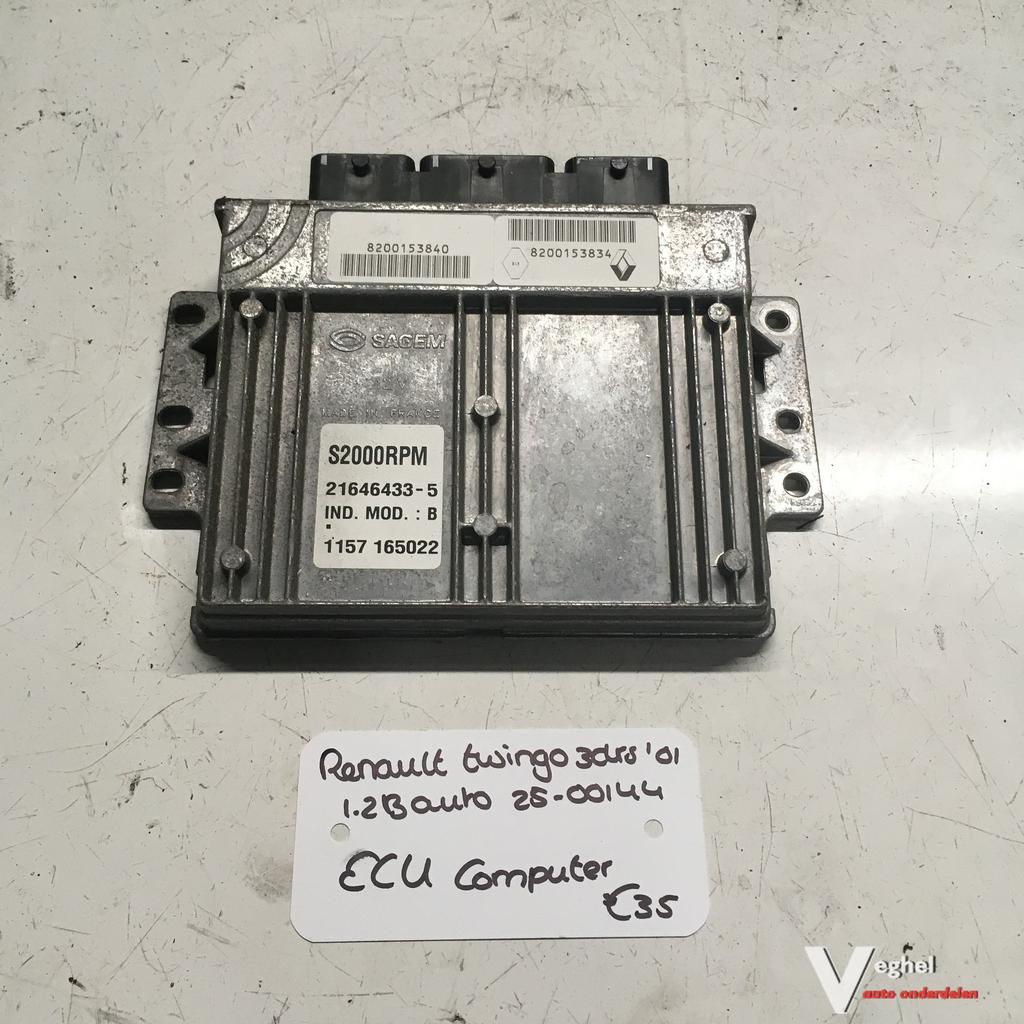 Renault Twingo 1.2 B autom.2001 2500144  ECU 21646433-5, Gebruikt, -, -, Ophalen of Verzenden