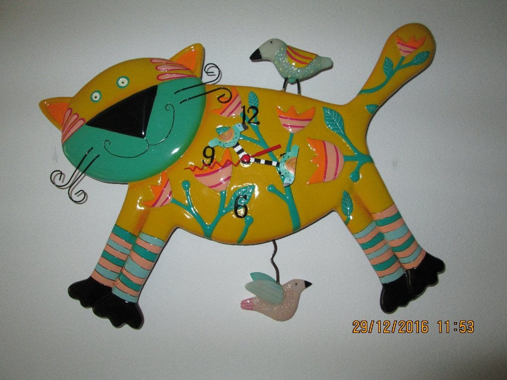 Horloge pour chambre d'enfant., Enlèvement, Neuf, Fait main