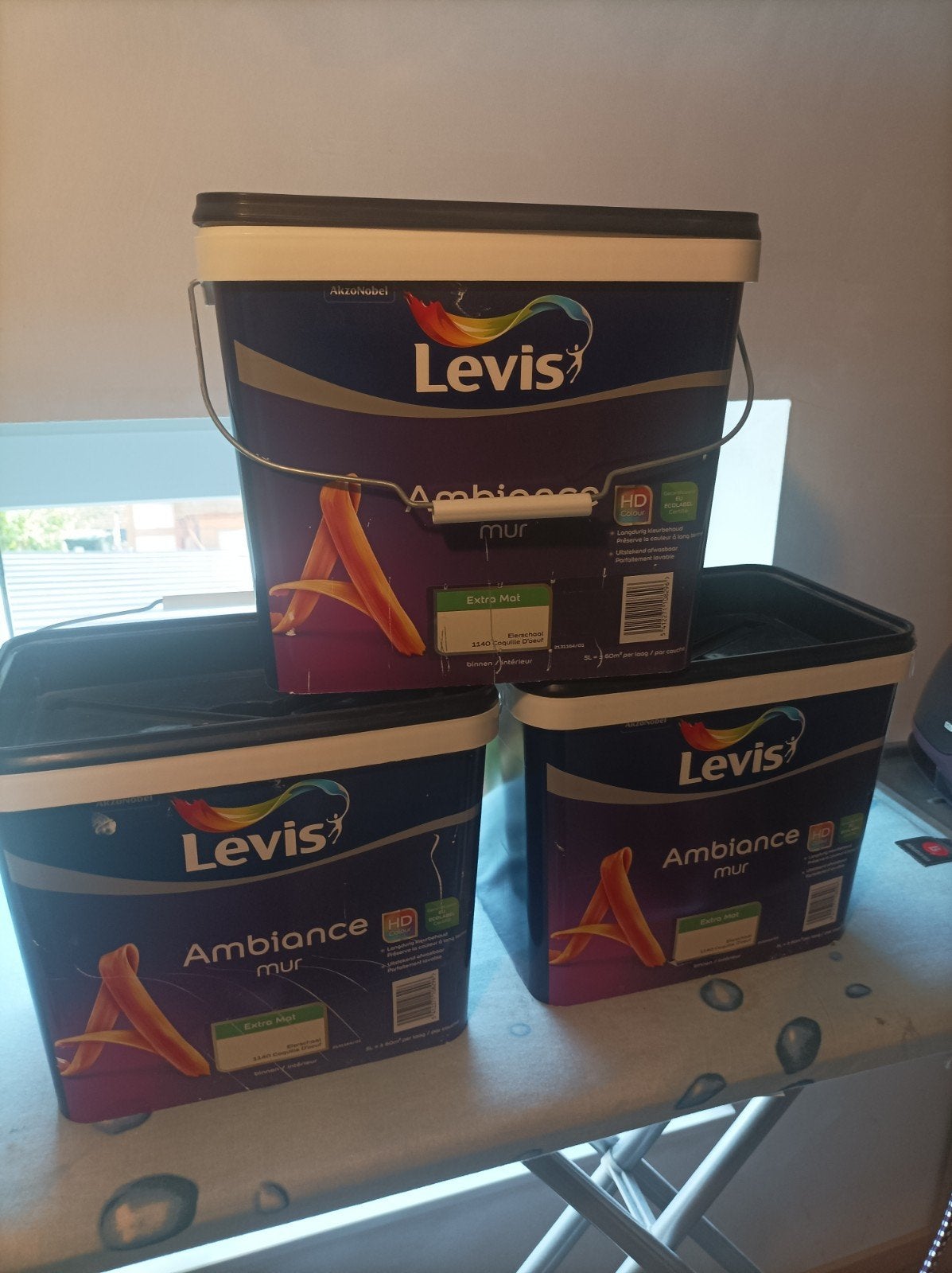 Coquille d'œuf Levis 12,5 litres, Enlèvement, Peinture