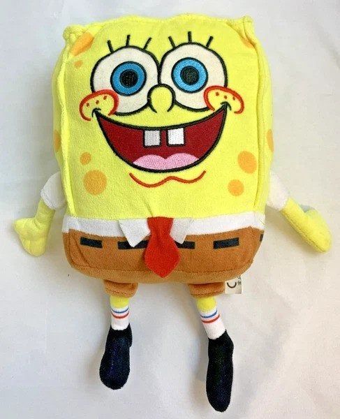 Play by Play SpongeBob SquarePants Knuffel 30 cm Nickelodeon, Overige merken, Overige typen, Zo goed als nieuw, Met kleding of accessoire