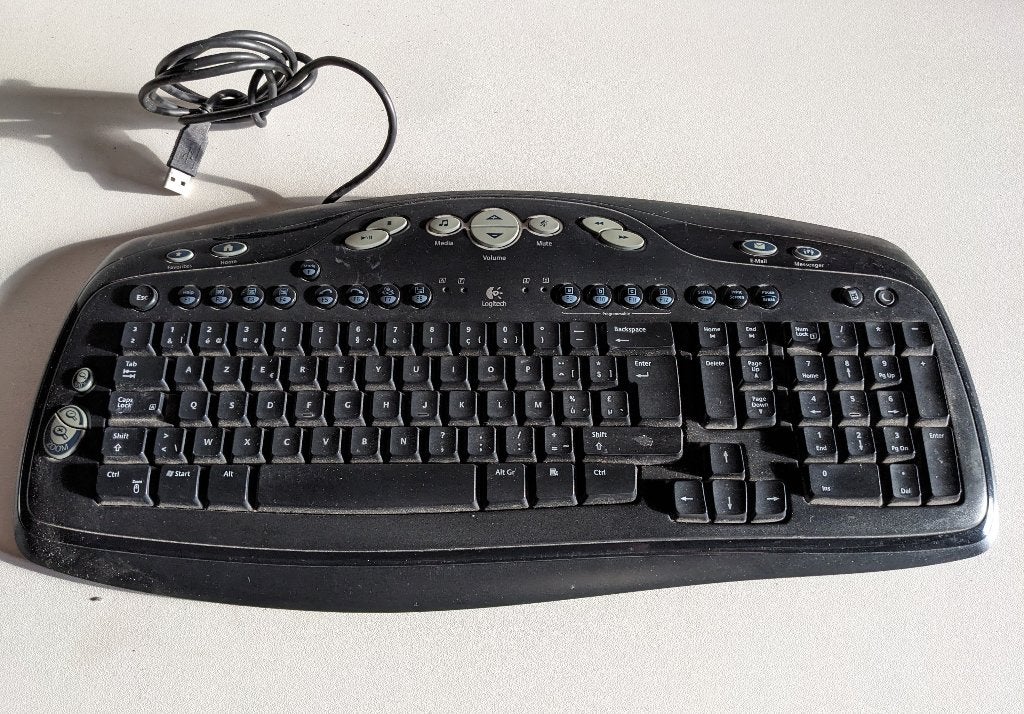 Cumputer toetsenbord met usb aansluiting, Computers en Software, Ophalen, Azerty
