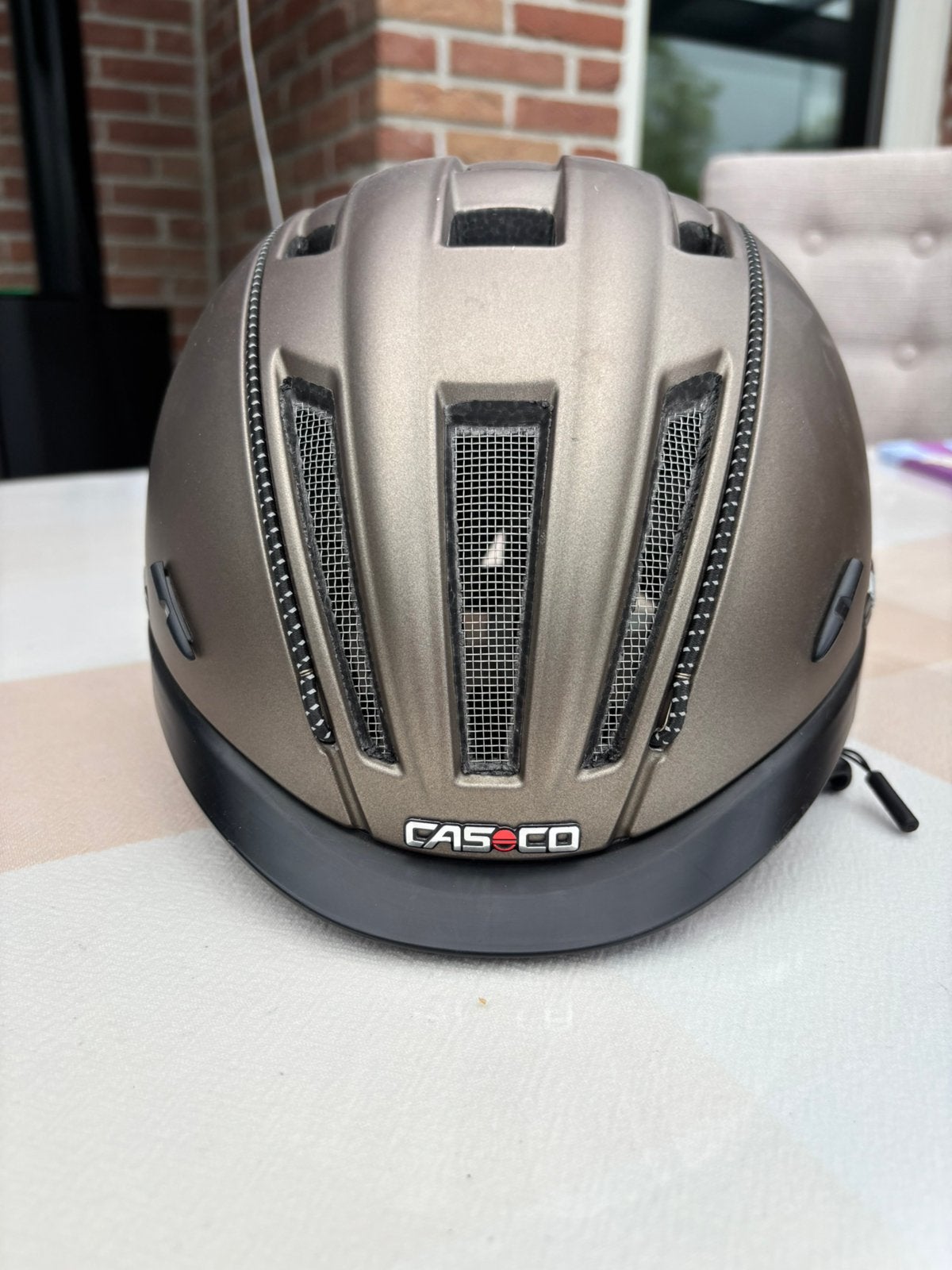 Fietshelm Casco Roadster, bronskleurig, maat M, Ophalen of Verzenden, Zo goed als nieuw, M, Heer of Dame