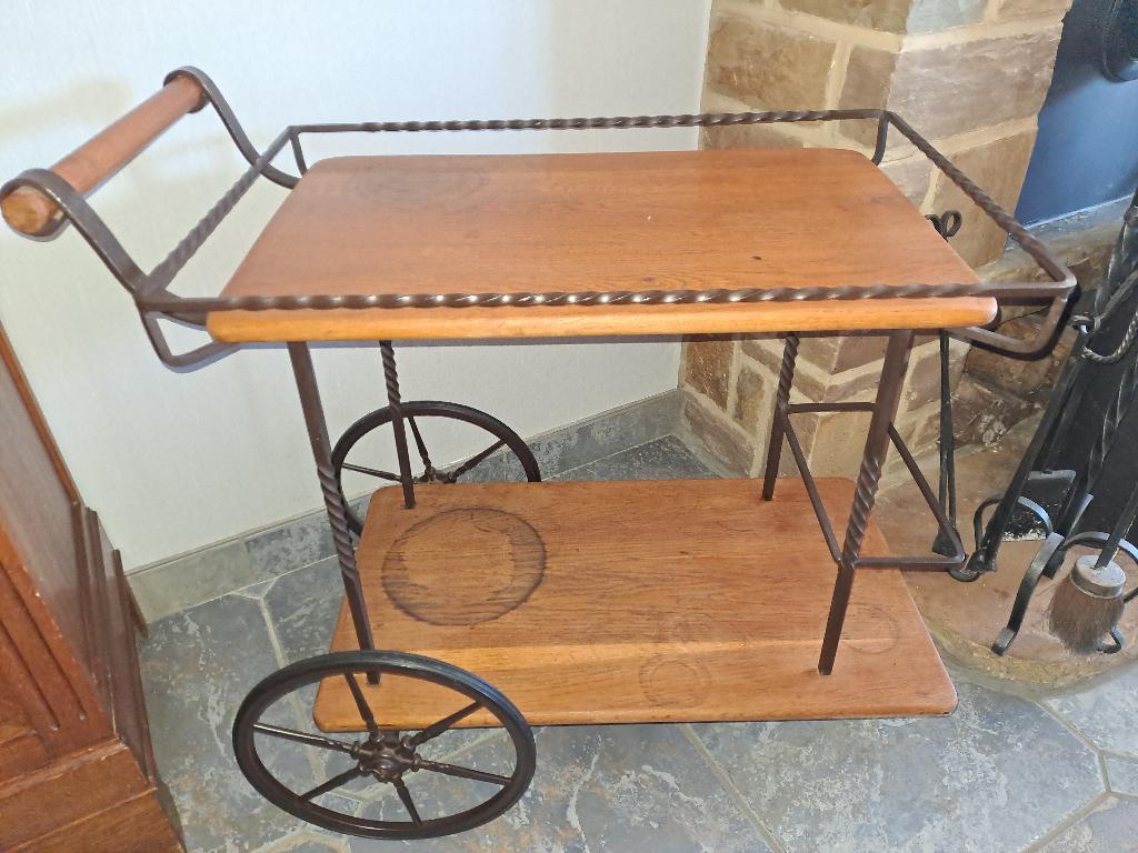 chariot à vin ancien, Ophalen, Ancien, Gebruikt, Overige materialen