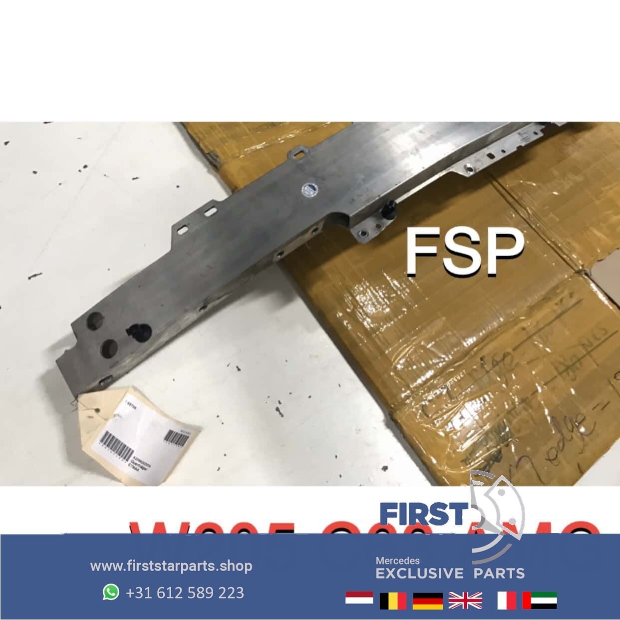 W205 C63 AMG FRONT BALK SET (3x) aluminium Bumperbalk Merced, Gebruikt, -, Ophalen of Verzenden, -