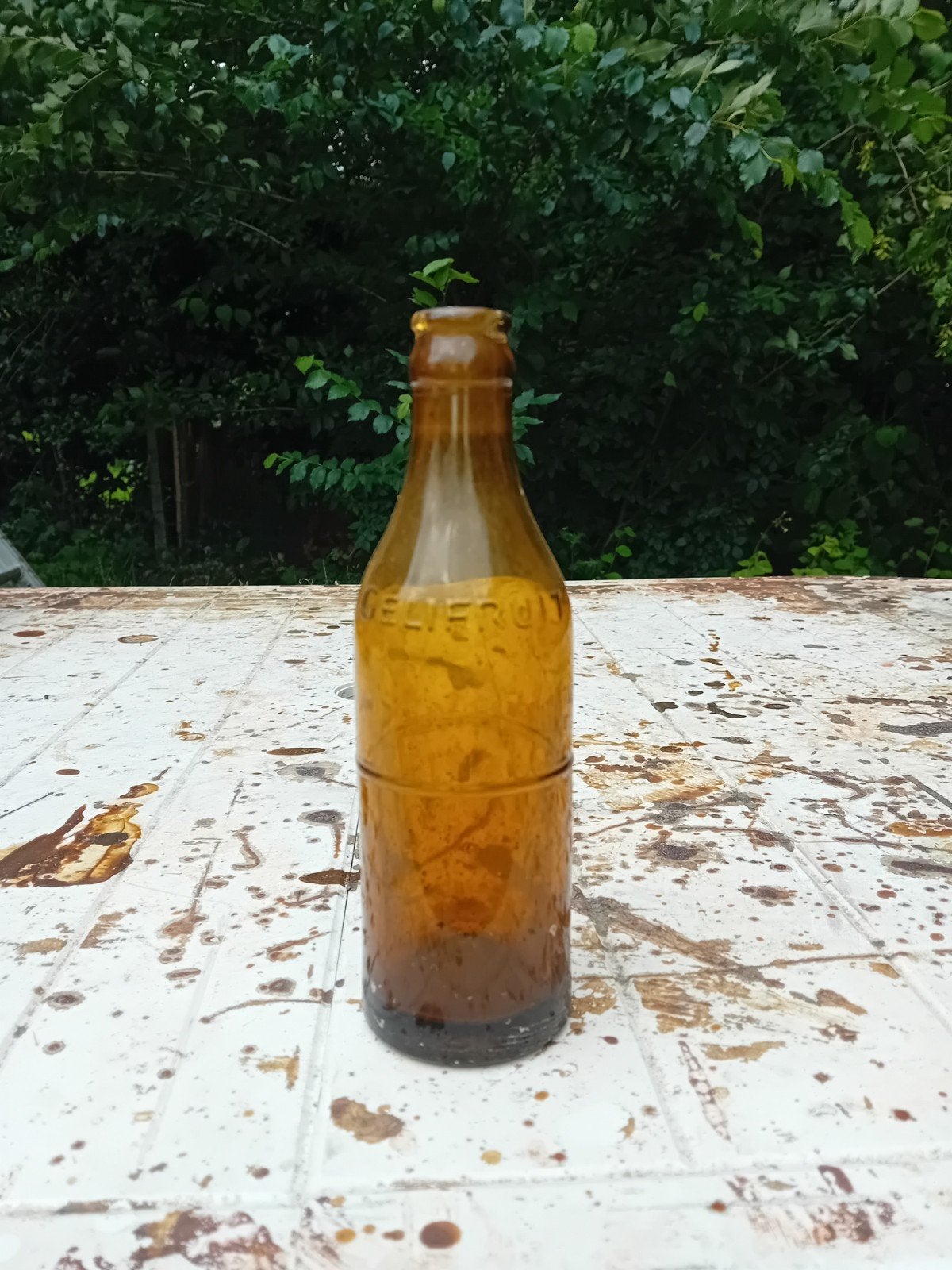 Oude vintage confituurfles Gelifruit, Verzamelen, Overige Verzamelen, Ophalen of Verzenden