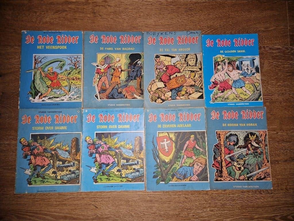 de rode ridder verschillende strips herdruks, Meerdere stripboeken, Ophalen of Verzenden, Gelezen, Willy Vandersteen