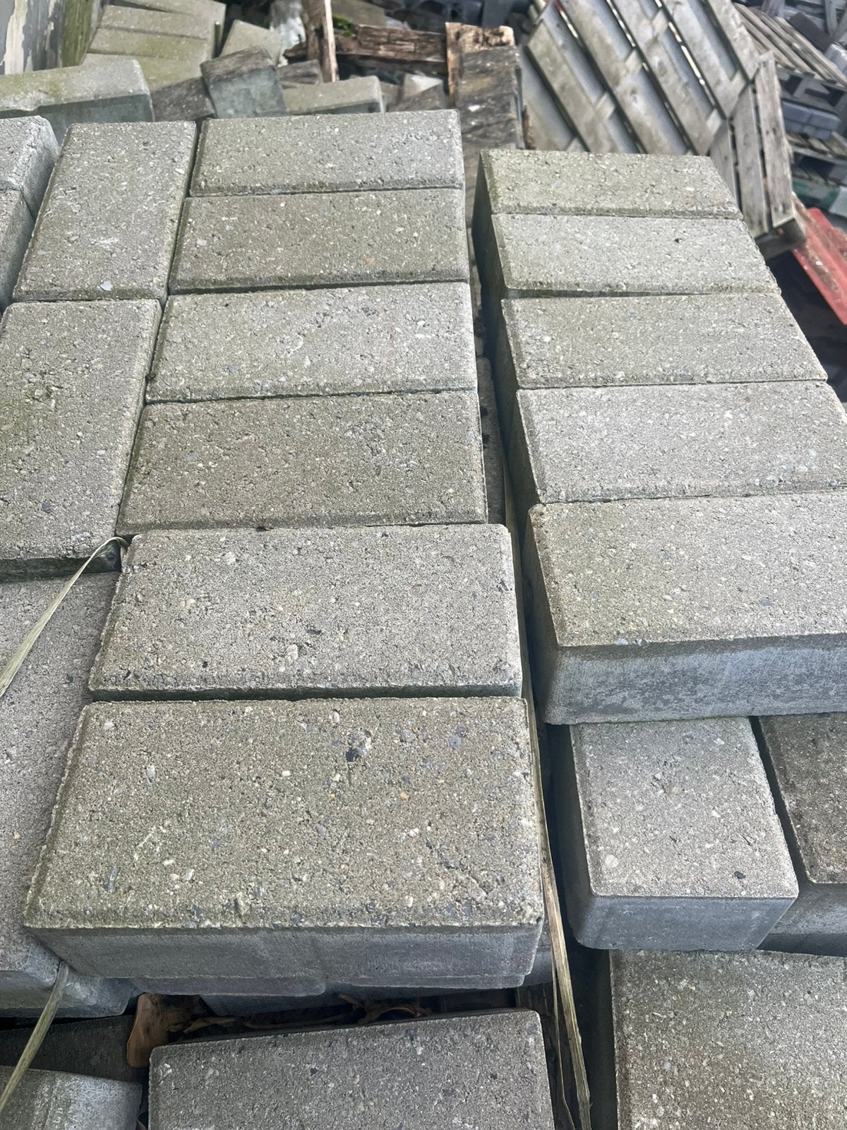 Beton klinkers 22x11x8cm 16m2, Ophalen, Gebruikt